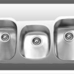 triple undermount sink