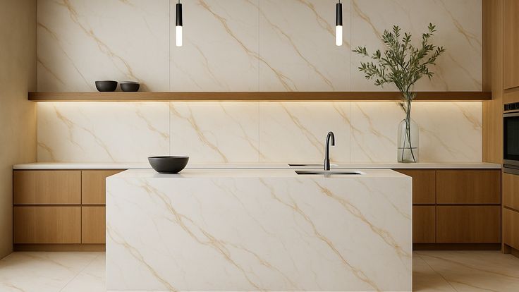 European quartz countertop installed in a modern Ontario kitchen